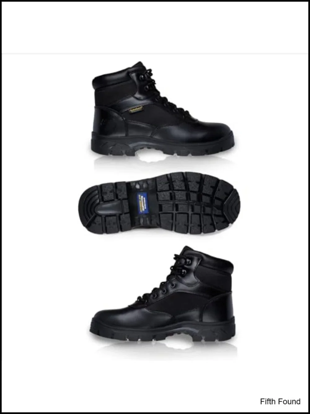 Men's Military Tactical Boot, Memory Foam, Leather, Lace-Up, Waterproof,